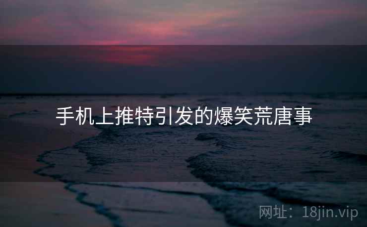 手机上推特引发的爆笑荒唐事